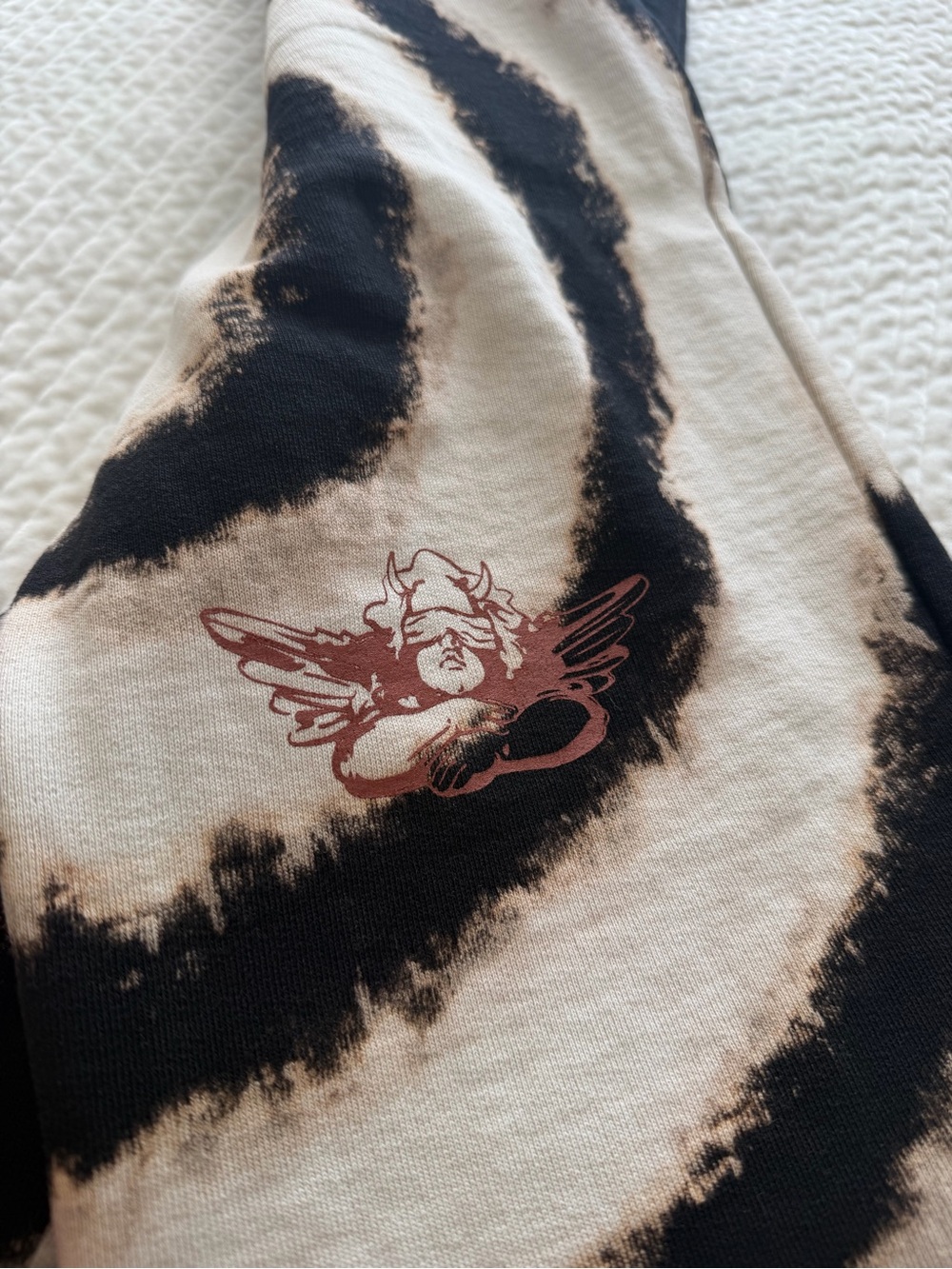 Boys Lie Black and Cream Tie-Dye Jogger Pants - Picture 2 of 3